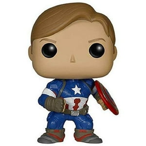 Figura De Vinilo Funko Pop Marvel Avengers Edad De Ultron Capitán América Sin Máscara