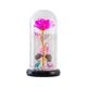 thumbnail image 5 of Lámpara LED Rosa De Flores Artificiales En Un Ramo De Cúpula De Cristal Para Decoración Del Hogar Rosa Roja, 5 of 5