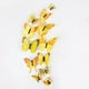 thumbnail image 3 of 12pcs Colorful Simulation Butterfly Wall Stickers, Double-Layer 3D Wall Stickers, Bedroom Decorations, 3 of 5