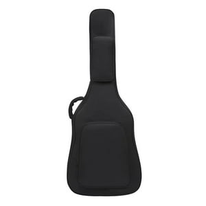 Genérico - Bolsa De Guitarra Acústica Con Bolsillos Mochila Correa De Hombro Ajustable Para Bajo Negro