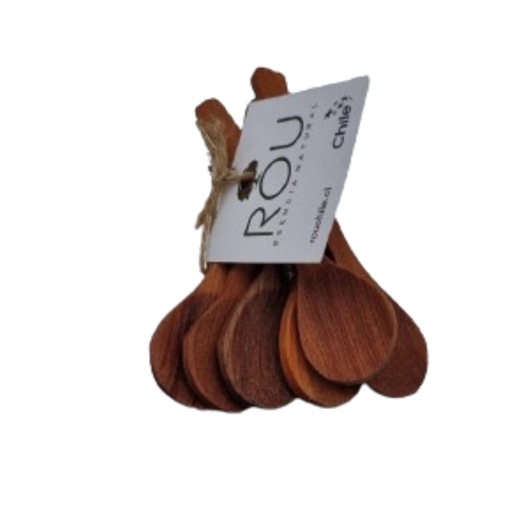 Rou - Cucharas De Raulí 10 Cm. (pack 6 Und.)