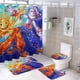 thumbnail image 1 of Sundrop y Moondrop pelea de jefes-theme 4-Piece Shower Curtain Set with Rugs, Waterproof Bathroom Decor Set Includes Bath Mat, U-Shaped Rug, Toilet Lid Cover and Curtain with Hooks, 1 of 6