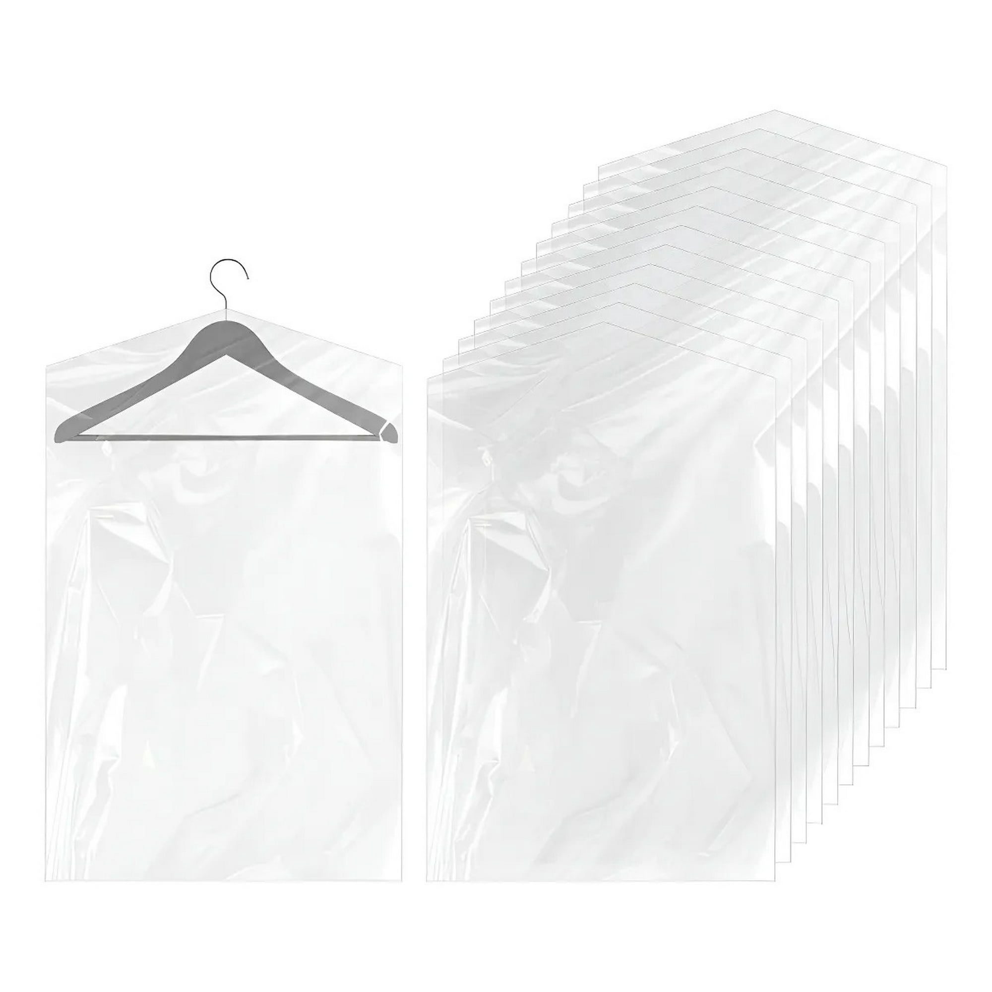 Genérica - 100 Bolsas Transparentes Fundas Para Ropa Trajes 60x90cm