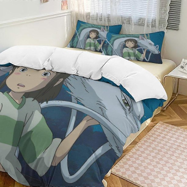 Spirited Away3-Piece Bedding Set Wa And Comfortable Soft Duvet Cover Bed Set