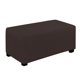 thumbnail image 1 of Funda de mueble para otomana elástica, fácil de usar, grande, color chocolate, 1 of 7