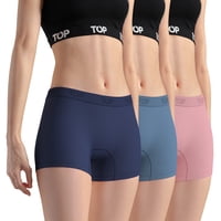 Top - Bóxer Corto Mujer Microfibra Sin Costuras Pack 3 C3