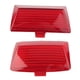thumbnail image 2 of 1 Par De Cubiertas De Lentes De Luz Fender Tips Mud Guard Para Electra Glide Red, 2 of 3