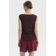 thumbnail image 3 of Polera Mujer Bote Drapeada Café Oscuro, 3 of 4