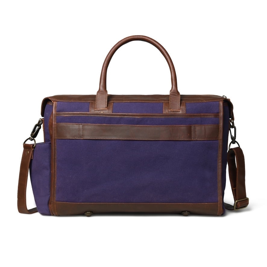 Cartera Y Bolso Bandolera Sharo Classic Leather Marrón Y Lavanda