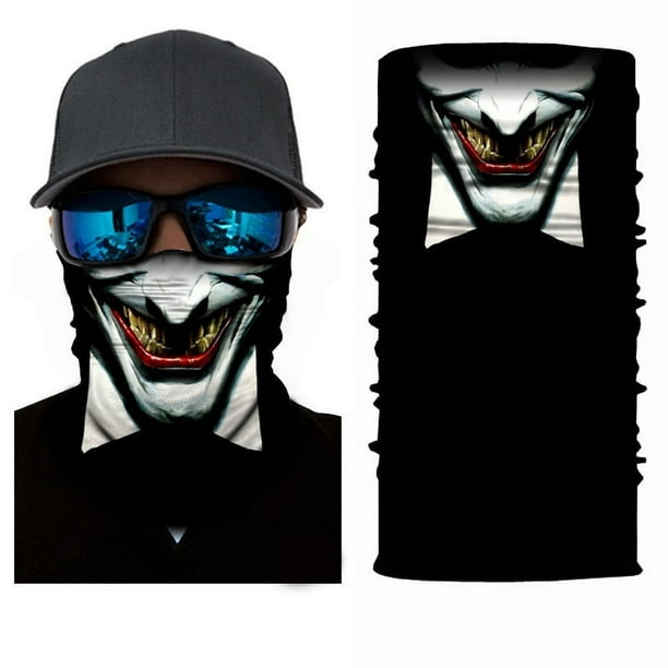 Halloween Skull Face Mask - Windproof, Anti-UV, and Multifunctional Headscarf for Hiking and Fishing
