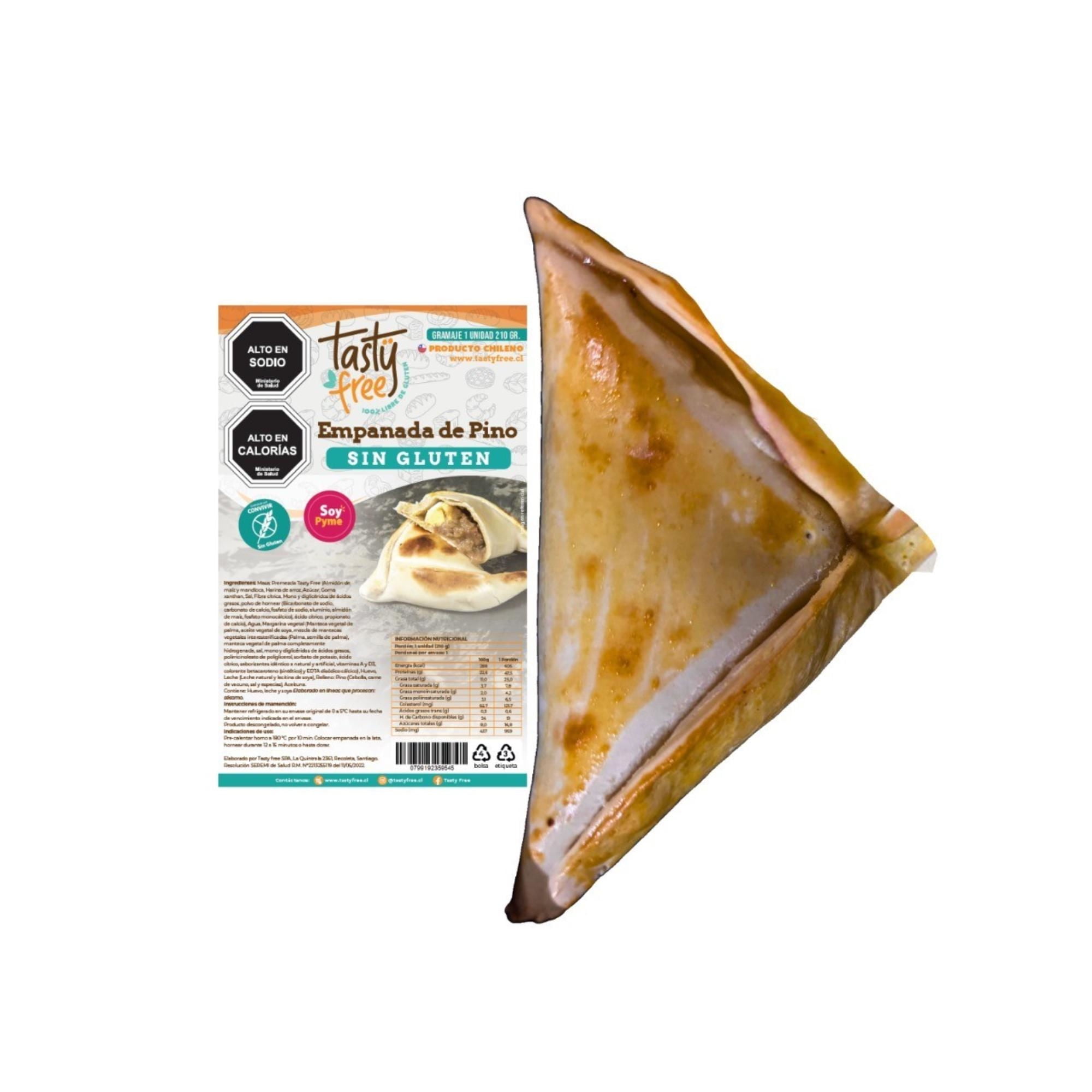 Empanada De Pino Sin Glúten 210 g Tasty Free