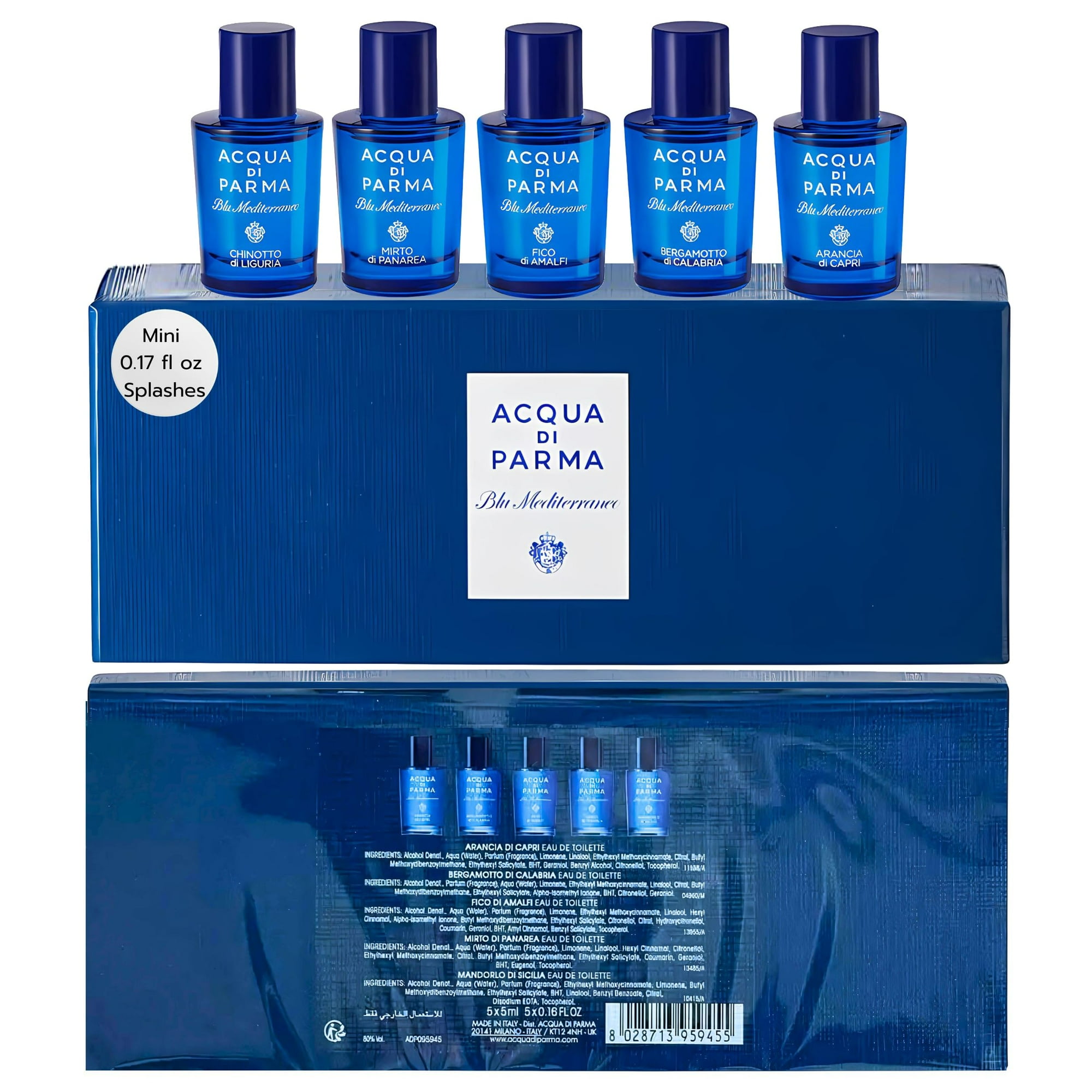 Set De Regalo De Perfume Acqua Di Parma Blue Mediterraneo Mini Edt