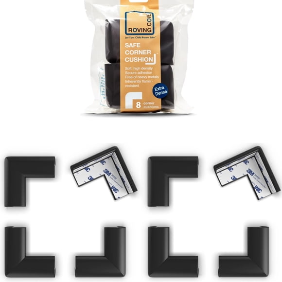 Protector de Esquinas Roving Cove - Pack de 8 con Cinta Adhesiva Preinstalada