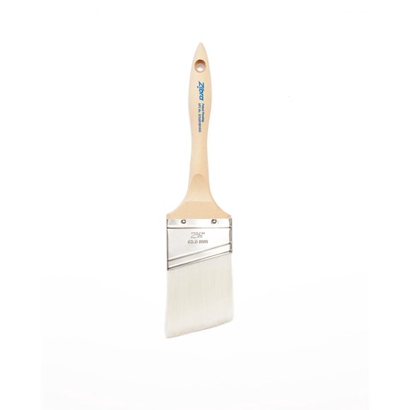 Pincel Zibra en ángulo de 6,35 cm, de calidad profesional, para todo tipo de pinturas