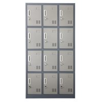 Prochef - Locker Casillero Metalico 3 Cuerpos 12 Puertas
