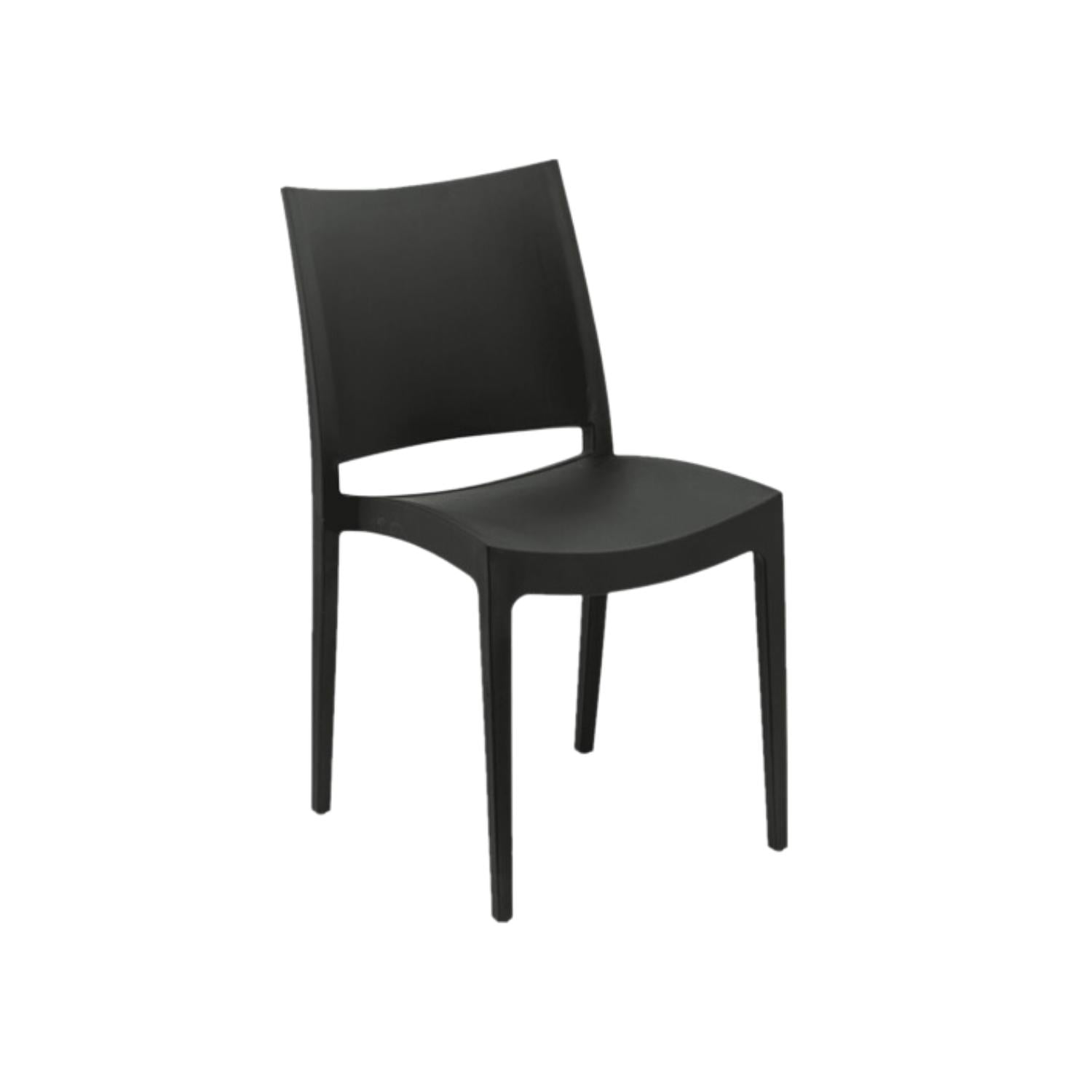 Klik Muebles - Silla De Exterior Restaurante - Negra
