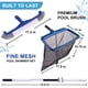 thumbnail image 2 of Kit de limpieza para piscina POOLAZA: cepillo de 44 cm, red recogehojas y pértiga de 3,2 m, 2 of 6