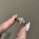 thumbnail image 2 of Anillos de Compromiso de Moissanita para Mujer 1 Quilate Color D VVS1 Anillo de Moissanita de Oro Anillo de Promesa de Boda de Plata Esterlina 925 para Ella Talla 5-9, 2 of 9
