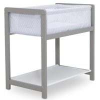 Delta Children - Cuna Moises Madera Solida - Classic Wood Gris