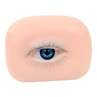 Ioensy - Modelo De Ojo De Silicona 5D, Herramienta De Práctica De Maquillaje De Silicona Para Principiantes, Esteticistas, Izquierda