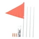 thumbnail image 1 of Bandera de seguridad para bicicletas con poste Fácil de instalar Bandera triangular de seguridad resistente a rasgaduras para niños Ciclismo, 1 of 5