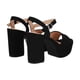 thumbnail image 4 of Sandalia Mujer Negro Sally Police, 4 of 5