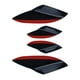 thumbnail image 4 of Universal de 4 Uds. de Canards para Alerón de Coche, Divisor de Labio Delantero, Decoración Del Cuerpo Del Coche, Alerones Delanteros, Tira Antico Negro, 4 of 5