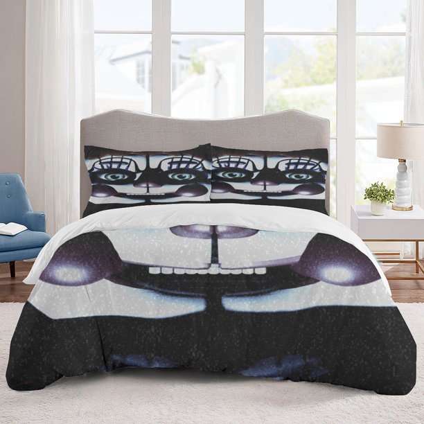 Five Nights at Freddy's Bedding Sets Cartoon Duvet Cover Lightweight 3 Piece Bet Sets for Kids Boys Girls