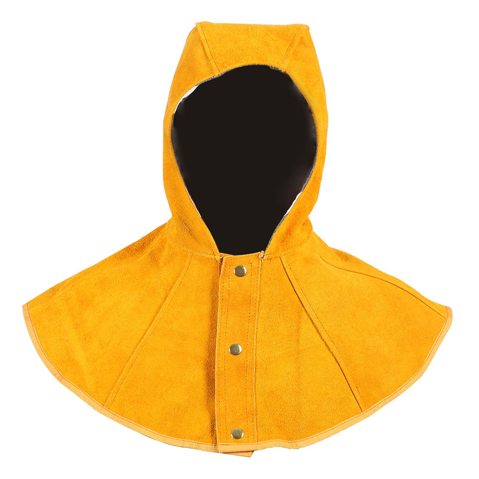 Magideal - Capucha Para Soldar, Paño Para El Cuello Y Los Hombros, Gorro Protector Para Soldar De Pu, Casco Para Soldar, Esmerilar, Reparar Automóviles, Soldador