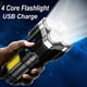 thumbnail image 4 of Multi-Functional LED Display Flashlight, 4-Mode Brightness Adjustment For Outdoor Emergency Use, 4 of 4