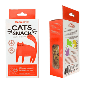 Cats Snack Galletas Sabor Cangrejo Y Hierba Gatera 80Gr