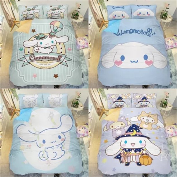 Cinnamoroll Cartoon Duvet Cover Kawaii Teens Children Bedding Set Cute Quilt Cover Polyester Twin Queen King Bedroom Decoration
