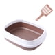 thumbnail image 2 of Caja De Arena Para Gatos Abierta, Bandeja Para Inodoro, Bandeja Para Arena Para Gatos, Antiadherente, Café Con Leche, 2 of 5