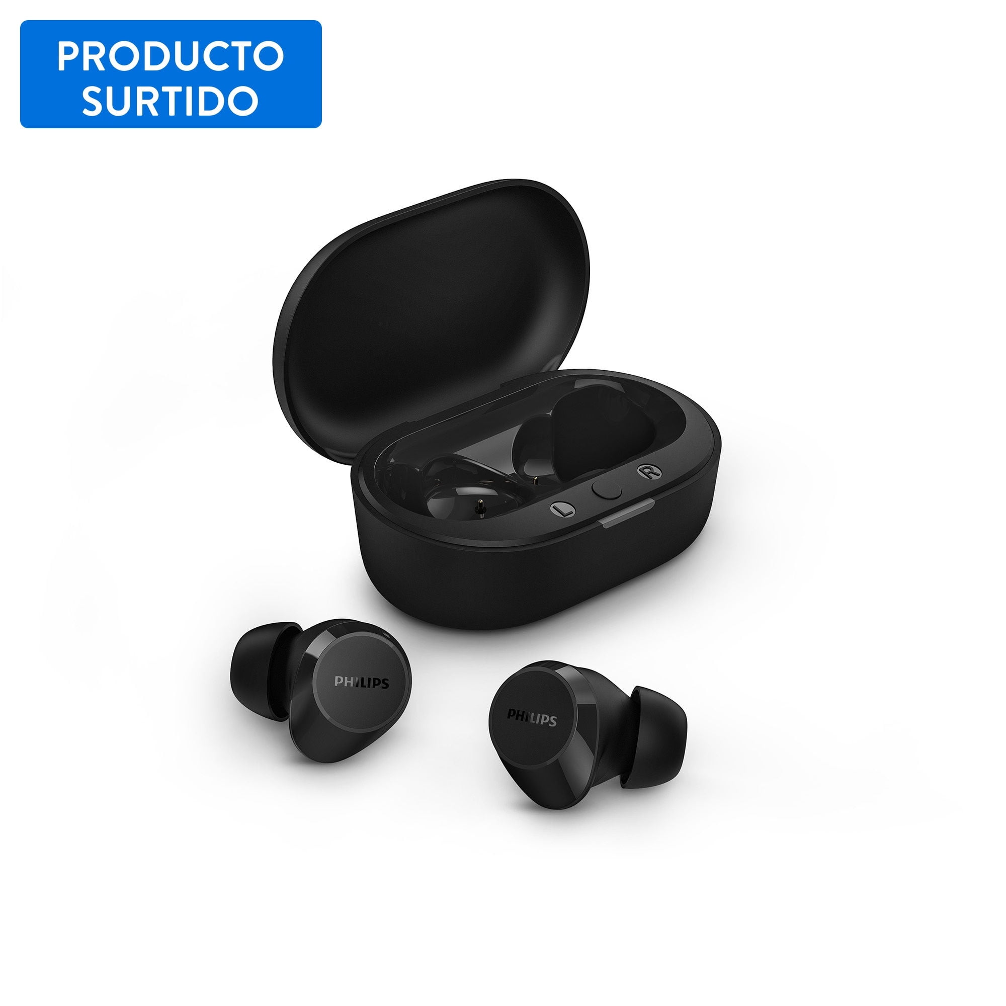 Philips - Audífonos In Ear True Wireless Bluetooth Tat1209Bk Negro