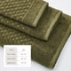 thumbnail image 4 of Juego de Toallas Great Bay Home 6 piezas color oliva de algodón waffle, 4 of 7