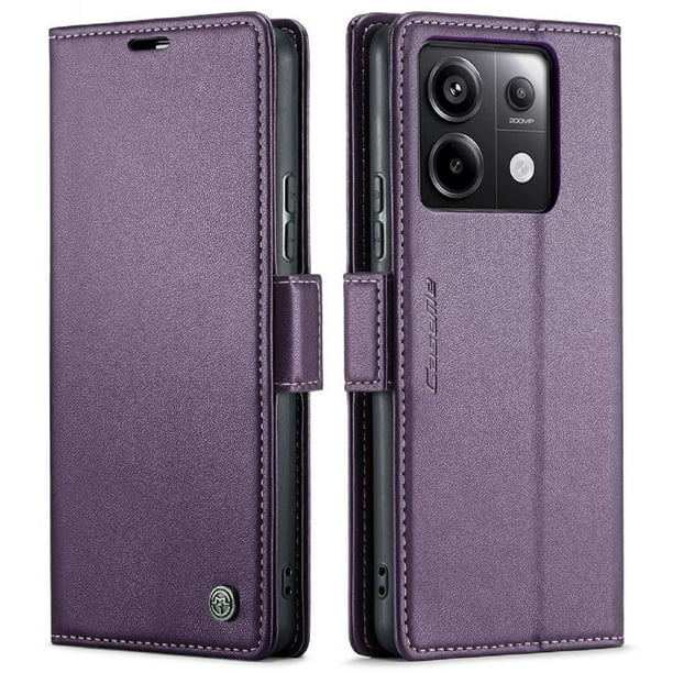 CaseMe tipo cartera Xiaomi Redmi Note 13 Pro 5G con cierre magnético, RFID, tarjetero, soporte, carga inalámbrica