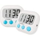 thumbnail image 1 of Temporizador digital de cocina (2 unidades), dígitos grandes, alarma fuerte, base magnética, temporizadores de cocina para hornear, color blanco., 1 of 6
