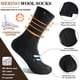 thumbnail image 3 of Calcetines de lana MOGGEI Merino para mujer, senderismo e invierno, 5 pares, 3 of 6