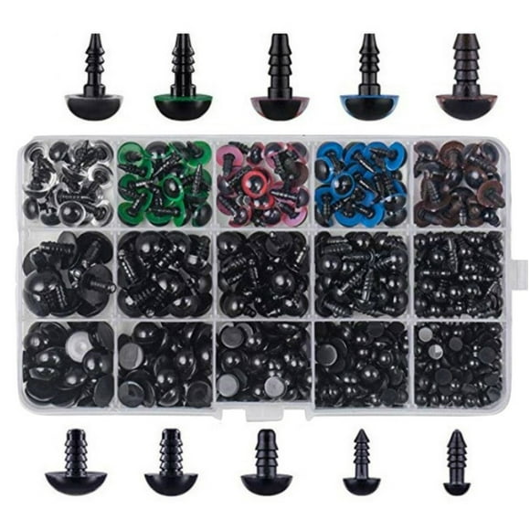 Set 566 piezas de ojitos plásticos para amigurumis
