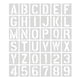 thumbnail image 1 of 36 Uds plantilla de letras decoración 4 pulgadas plantillas de pintura de pared plantillas de alfabeto para pintura de pared DIY artesanía señal hacer, 1 of 1