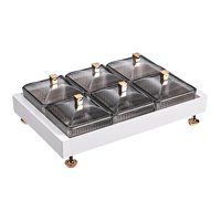 Bothyi - Nordic Snacks Plato De Frutas Con Tapas Bandeja De Condimentos Para Sala De Estar Nut White