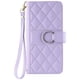 thumbnail image 1 of Funda Acolchada con Anilla y Correa para iPhone 15 Pro Max Slots para Tarjetas Morado, 1 of 5