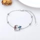 thumbnail image 3 of Pulsera Plata 925 Colibri Flores Corazon Mujer Joyas Regalo plateado Talla única, 3 of 4