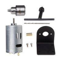 Magideal - Motor Con Taladro Manual En Miniatura, Máquina Perforadora, Herramientas, Soporte De Montaje De 12V, Suministros Para Carpintería, Cartón, Perforación Conjunto B