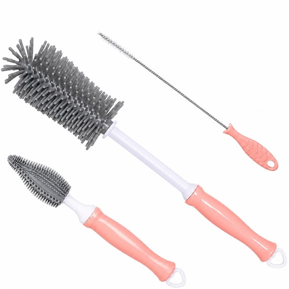 Set de Cepillos de Silicona para Biberón Auerllcy 30 cm - 3 Piezas