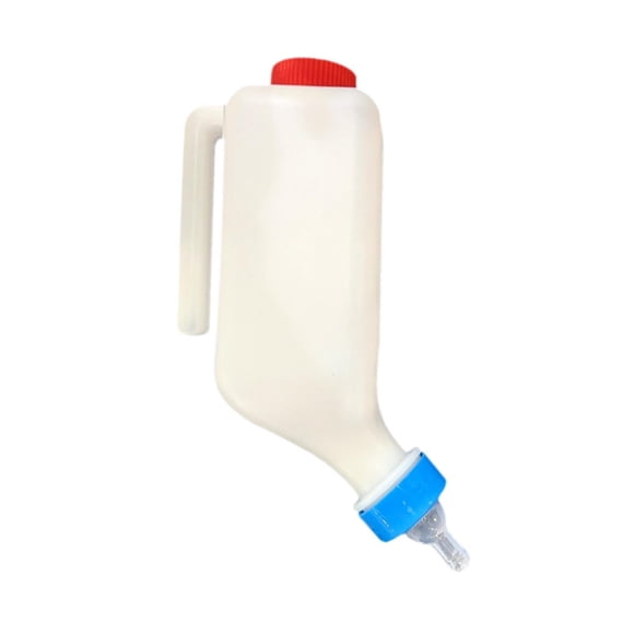 Botella de Ternera Alimentación de Leche de Oveja con Suministros de Oveja con Pezón Botella de Animales de Granja de Alimentación de Cordero Múltiple 800ml 14 cm