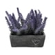 thumbnail image 2 of Planta Artificial Morada Macetero Ceramica Rectangular Gris, 2 of 7