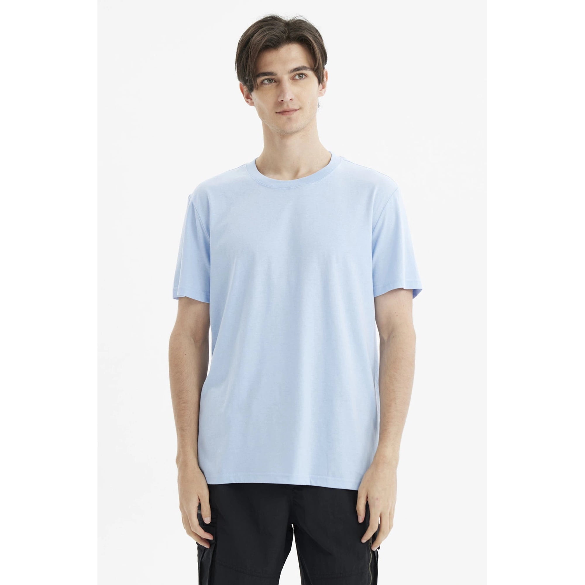 Fashionspark - Polera Hombre Long Fit Básica Celeste- Ll