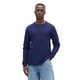 thumbnail image 1 of Camiseta GAP de manga larga para hombre, suave para uso diario, color azul marino, talla M, 1 of 1