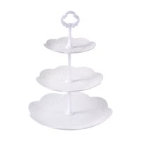 Magideal - Soporte Para Repostería De 3 Niveles, Bandeja Decorativa Para Servir Frutas, Bandeja Para Servir Aperitivos, Soporte Para Pastel, Baby Shower, Boda De Estilo A